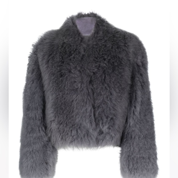 Ferragamo shearling cropped jacket - Picture 4 of 11